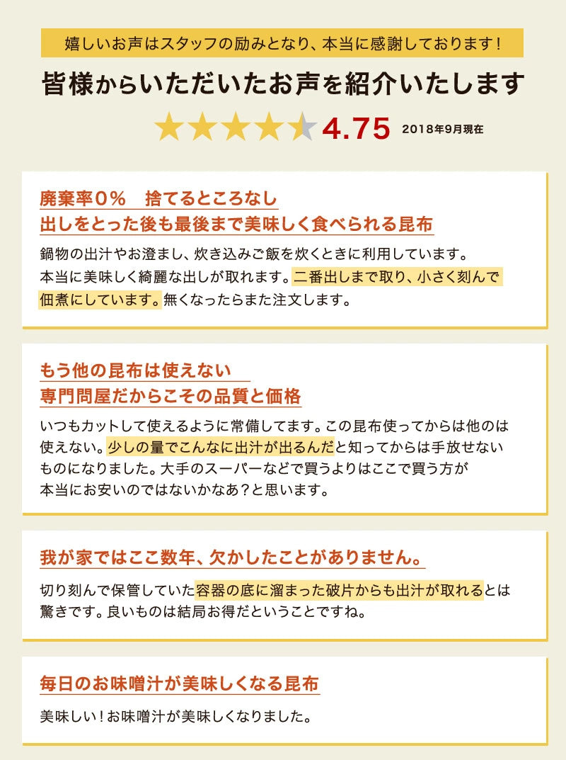 羅臼産切り出し昆布