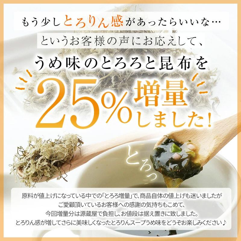たっぷり50杯分 選べる プレーンorうめ味 とろりんスープ 200g×1袋