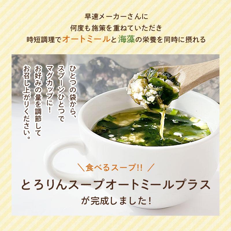昆布と海藻 とろりんスープ オートミール+ 300g×1袋(プレーンorうめ味)