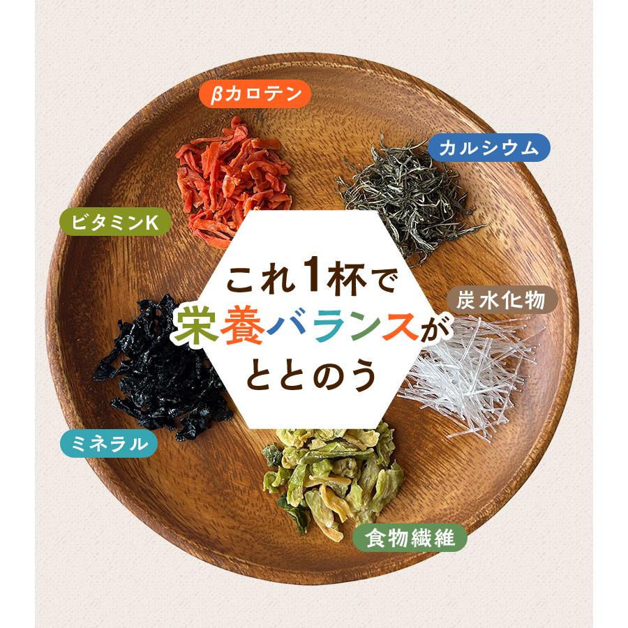 [大袋] 国産やさいと海藻をもりもり食べるホッ。とスープ 165g