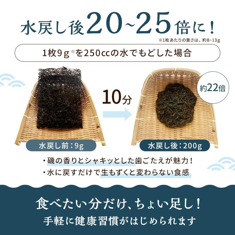 乾燥もずく 1枚入り（13cm×18cm）沖縄県産　味付けなし 塩抜き・水洗い不要 調味料・保存料不使用